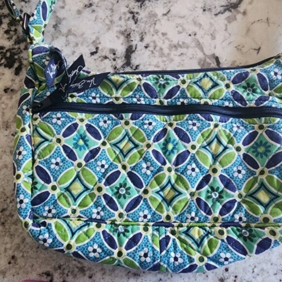 Vera Bradley Libby Shoulder Bag Purse in "Daisy Daisy" Retired 2008 Floral Print - Picture 2 of 5